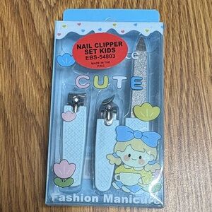 Charming Kids Nail Clipper Set - Light Blue